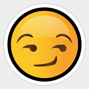 Smirk - Flirting face, smug face, suggestive face Sticker